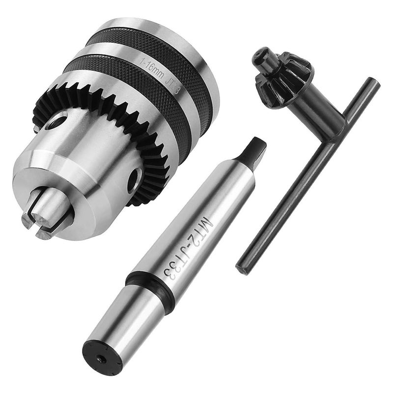 CBTONE 1/32"- 5/8" Heavy Duty Drill Chuck with Chuck Key and MT2 Shank - Image 1